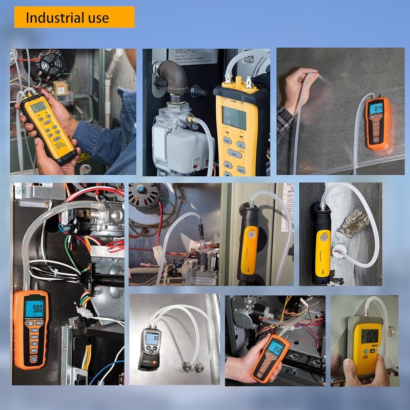 ZIBOO JL3MN2 Manometer Probe Kit, Compatible with Klein Tools ET180 Digital Manometer Compatible with Fieldpiece JL3KM2, SDMN5，SDMN6，ADMN2,HVAC Pitot Static Tube Fit ( JL3MN2) - Image 3
